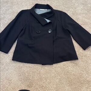 Halogen women’s jersey lined blazer mock neck